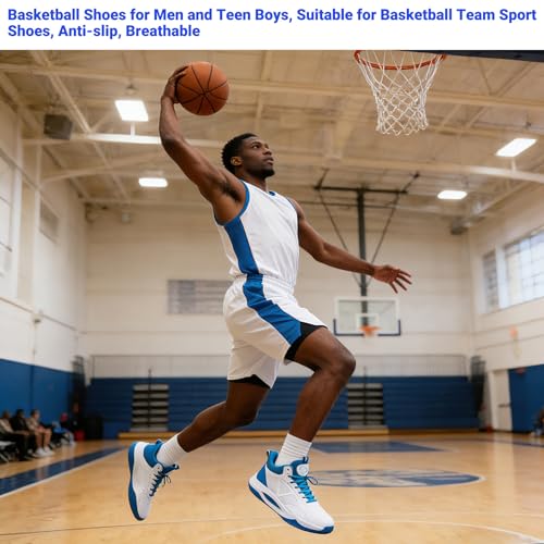 Image of Beita High Upper Basketball Shoes for Men Sneakers Breathable Sports Shoes Anti Slip