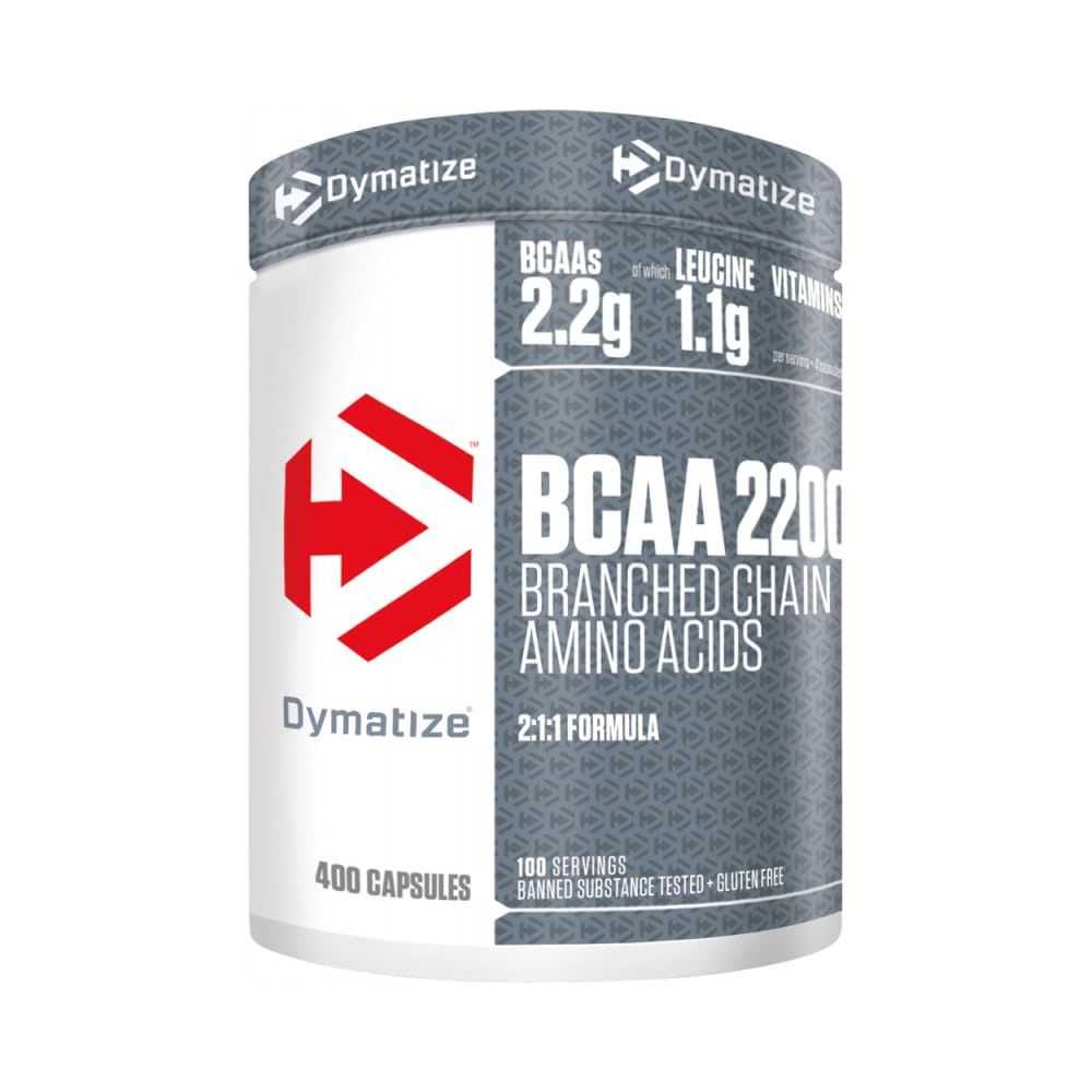 Dymatize BCAA 2200 Caps 12x400pcs - Suplemento - Aminoácidos