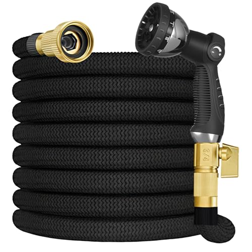 Zorenlepo Tuyau Arrosage Extensible 7,5M - Tuyau D'Arrosage Flexible avec Pistolet à 10 Modes, Raccords Métalliques 1/2