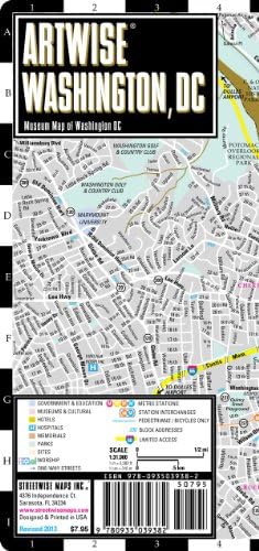 New Artwise Washington, DC, Laminated Museum Map (Streetwise Maps) Map – Folded Map, February 1, 2013