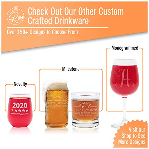 4 Piece Beer Can Glass Set- 16 Oz- On The Rox Drinks