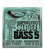 Ernie Ball Slinky P02850 - Cuerdas para bajo eléctrico de 5 cuerdas,...