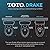TOTO® Drake® WASHLET®+ Two-Piece Elongated Dual Flush 1.28 and 0.8 GPF Toilet and WASHLET C2 Bidet Seat, Cotton White - MW7463074CEMG#01