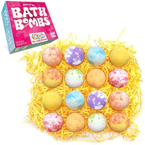 Zimpli Gifts 16 Handmade Bath Bombs Set Cover