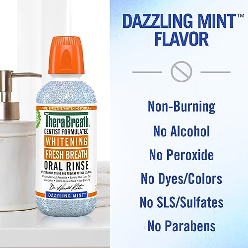Therabreath THB-RS-01075 Whitening Mouthwash, Dazzling Mint thumb #3