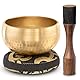 Tibetisches Klangschalen‑Set – Authentisches Schlichtes Design – Klangschale & Meditationsschale With Cushion, Mallet & Guide – Chakra‑Ausgleich – Sound Bath Instruments – Therapeutische Klanggeräte