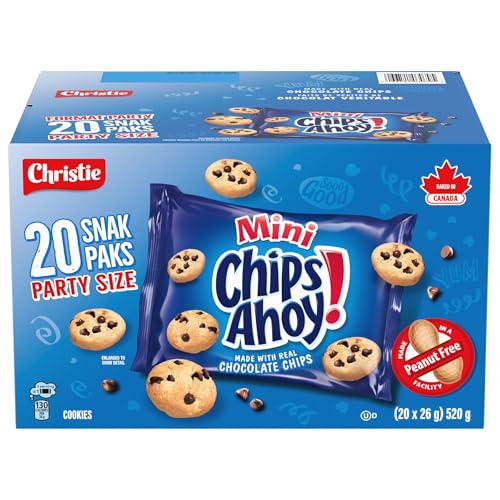 Chips Ahoy! Minis Chocolate Chip Cookies, 20 Snack Packs, 520g