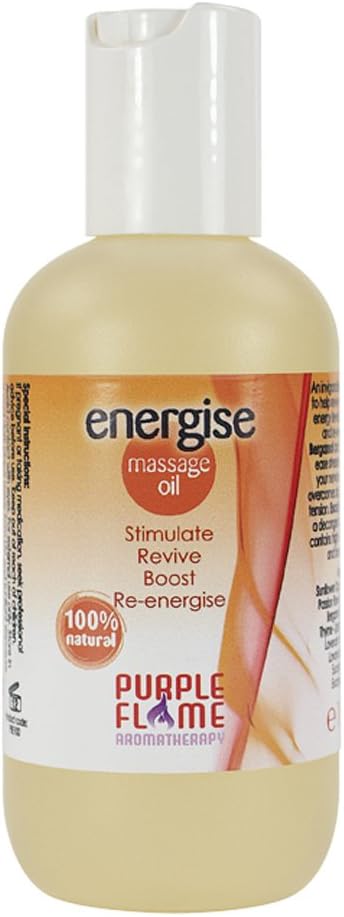 Purple Flame Energise Pre-Blended Massage Oil 100ml