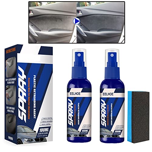 2Pcs 100ml Anti Scratch Hydrophobic Polish Nano Coating Agent with 2 Sponge, Quick Coat Car Wax, Fog Free Anti Scratch, Hydrophobic & High Gloss, 9h Nano Ceramic Coating Long-Lasting Protection