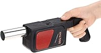 Vista 5 de HEEPDD Barbacoa soplador de aire para barbacoa, portátil para acampar al aire libre, electricidad, ventilador de barbacoa, ventilador de soplador