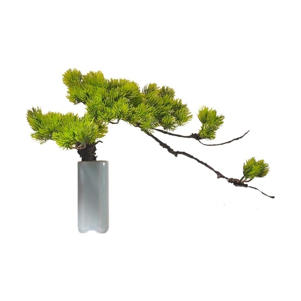 GTHTUHFD Artificial Plants, Zen Pine Bonsai Tree For Desk Decor, Office & Tea Table,Home Decor