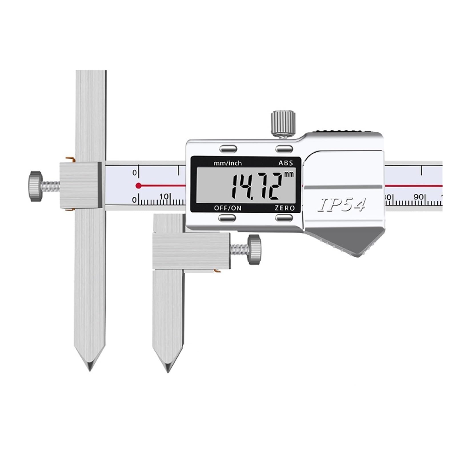 SWENEEN Center Distance Digital Caliper Specifications 150Mm 200Mm 300Mm Edge Center Distance Center Hole Measurement Electronic Caliper,10-150mm (0.03mm)