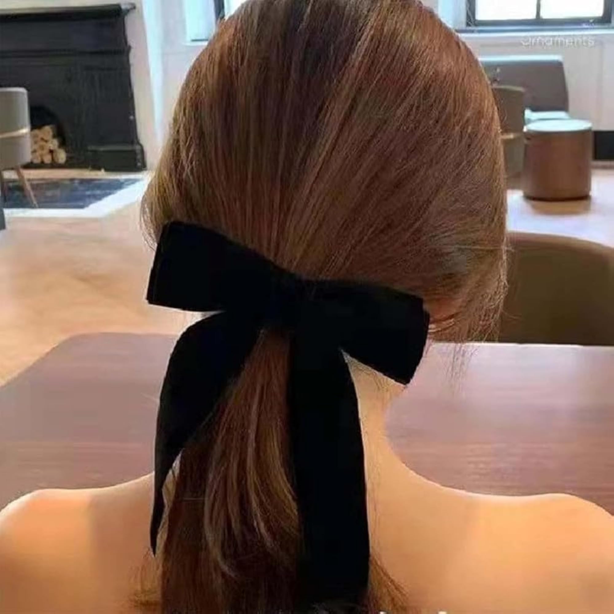 Luxury Velvet Hair Bow Tail Satin Bow Headpiece