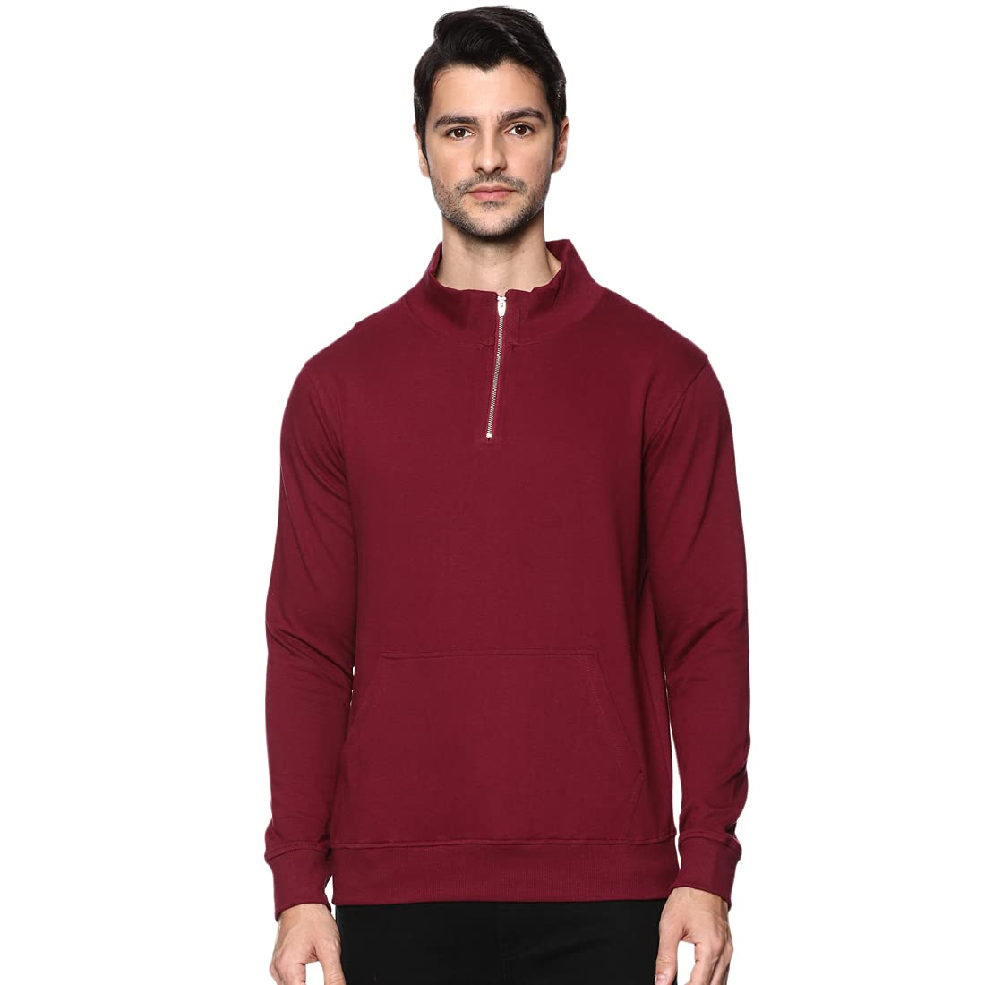 OOBANI Men's Cotton High Neck Sweatshirt