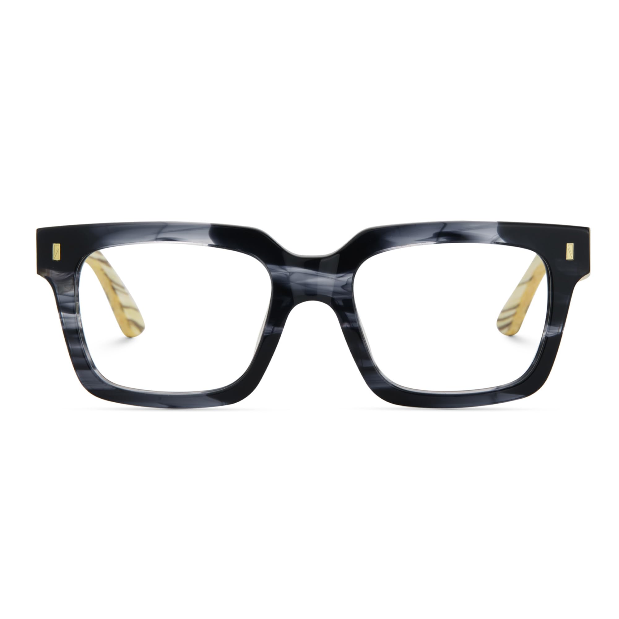 Zeelool Stylish Rectangle Eyeglasses Thick Glasses for Men with Clear Lens Eyewear Frames ZJGX239126