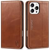SHIELDON iPhone16 ProMax 対応ケース 手帳型 本革 あいふぉん 16 プロマックス 用 スマホカバー 衝撃吸収 TPU素材 カード収納 横置きスタンド機能 マグネット内蔵 [RFIDブロッキング] 全面保護 アイホン 16 プロマックス対応 スマホケース 2024年発売 6.9インチ 5G レトロブラウン