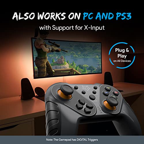 EvoFox-Elite-Ops-Wireless-Gamepad-for-Google-TV-and-Android-TV-8-Hours-of-Play-Time-Zero-Lag-Connectivity-Upto-12-Feet-USB-Extender-for-TV-Included-Charcoal-Black