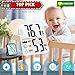 Antonki 2 Pack Room Thermometer for Home, Indoor Hygrometer Humidity Meter Gauge, Digital Temperature and Humidity Sensor Monitor for House, Terrarium, Incubator, Greenhouse - Battery Included