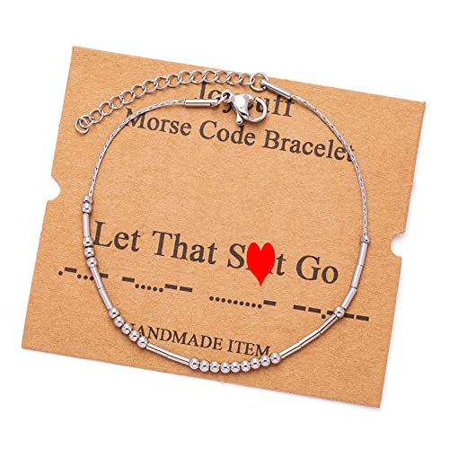 Image of JoycuFF Inspirational ๐ ๐ผ๐ฟ๐๐ฒ ๐๐ผ๐ฑ๐ฒ ๐๐ฟ๐ฎ๐ฐ๐ฒ๐น๐ฒ๐๐ ๐ณ๐ผ๐ฟ ๐ช๐ผ๐บ๐ฒ๐ป Gold Silver Stainless Steel Beads Bracelets Encouragement Birthday Gifts for Her Daughter Sister Mom Best Friend