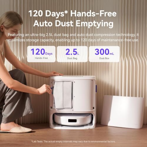 Image of NARWAL Freo X10 Pro Robot 2-in-1 Vacuum and Mop, 11000Pa Suction, EdgeReach Mopping, Zero Tangle Technology, Self-Emptying with De-Tangling Side Brushes