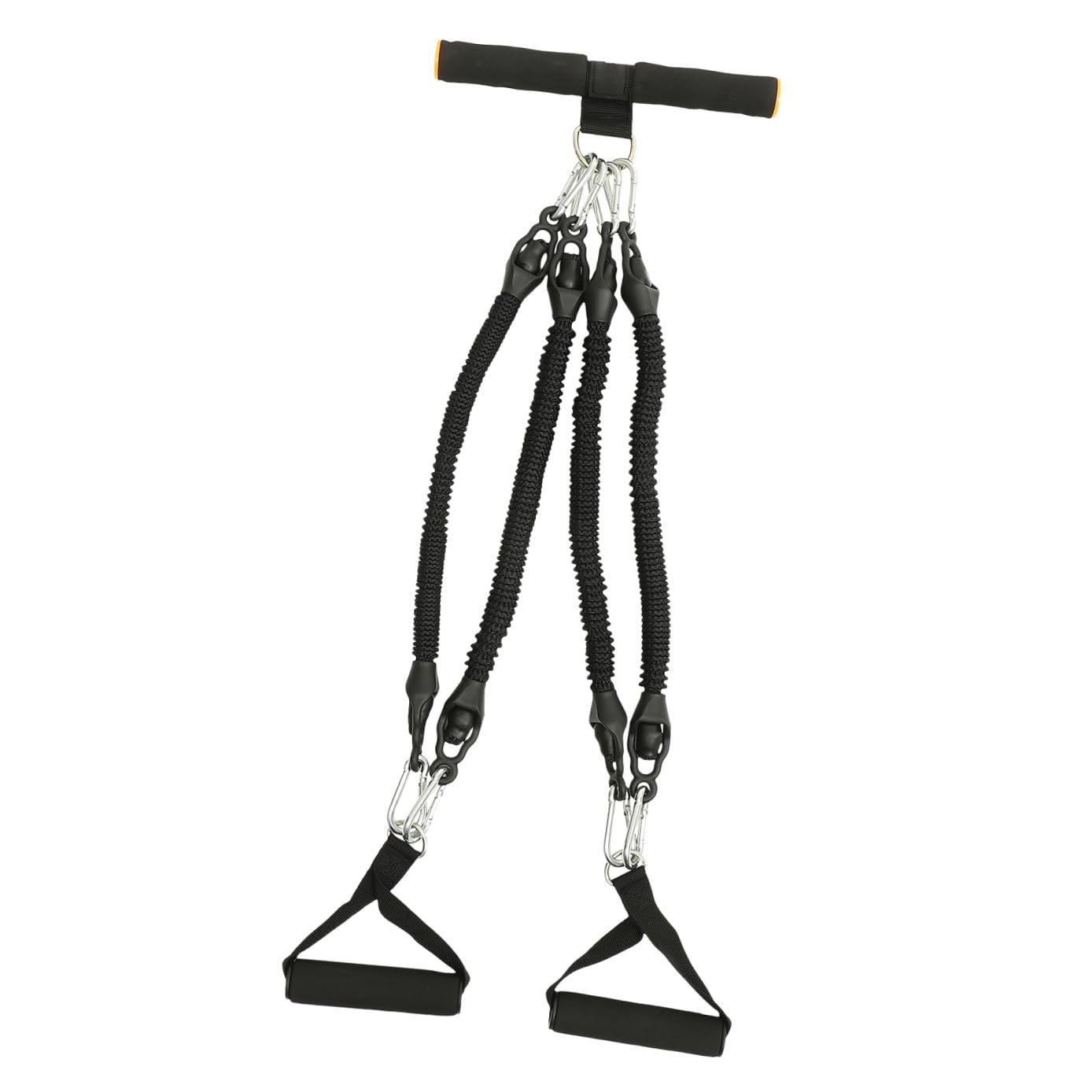Homoyoyo Appareil de Fitness Intérieur Multifonction Corde Élastique de Traction et Pédale, Bande de Résistance pour Musculation, Équipement D’Exercice pour Bras et Abdominaux, Noir, Usage