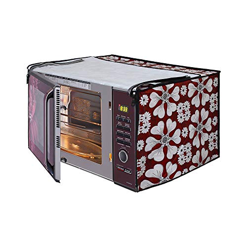 Image of DREAM KING Stylish Design & Printed Microwave Oven Cover Full Closure |waterproof & Dustproof Oven Cover Suitable for All Models - Multicolour SA61
