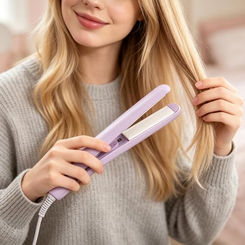 Plancha mini 2 en 1 para cabello con placas cerámicas miniatura 1