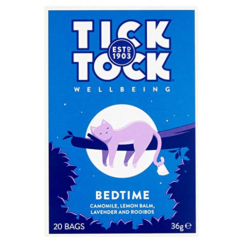 Tick Tock Wellbeing Bedtime, 20 Teabags (Pack of 4, 80 Teabags)