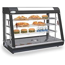 35 inch Commercial Food Warmer Countertop Pizza Warmers Display Pastry Patty Warmer Case for Buffet Restaurant Heater Food Service, L35 x W19 x H25 inch.