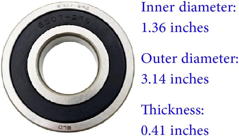 Miniatura 4 de MDS62058301 Kit de sello de rodamiento de arandela de bañera compatible con 4280EN4001G 4280EN4001F para piezas de lavadora de carga frontal LG