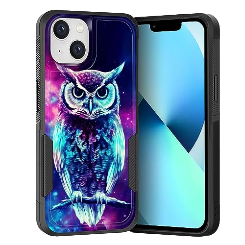 KJFHDJFDH for iPhone 15 Case,Dual Layer Hybrid Heavy Duty Rugged Shockproof Hard PC +Soft Silicone P