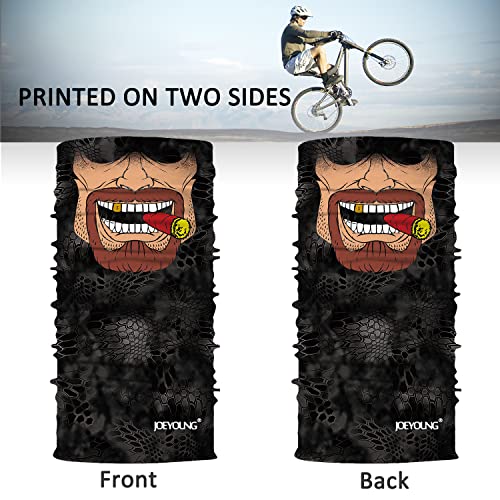 Image of JOEYOUNG Skull Face Mask UV Sun Dust Neck Gaiter Bandana Headwear Motorcycle
