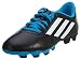 adidas Performance Conquisto Firm-Ground J Soccer Cleat ,Black/White/Solar Blue,10.5 M US Little Kid