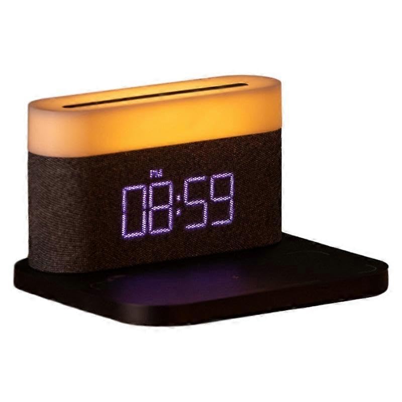 Réveil réveil LED avec chargeur sans fil magnétique et veilleuse 3en1