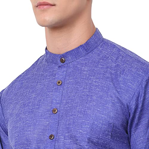 Image of Jompers Men's Cotton Ethnic Solid Kurta.