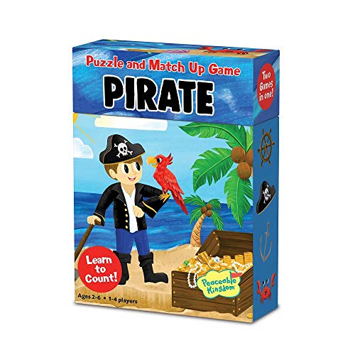 Peaceable Kingdom Pirate Puzzle and Match Up Game