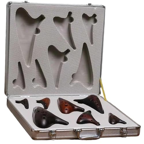 Ocarina Instrument 12 Holes Ocarina Big Lacquer Smoked Seven-piece Ocarinas Set AC SF SG SC G AF BC MusicalInstruments