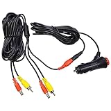 バックカメラ用 ケーブル RCA 延長 トラック モニター シガー電源 7ｍ スイッチ付き 12V 24V [PL007]