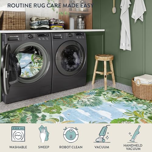 Tapete Lahome Summer Jungle 84x60 cm, antideslizante, lavable miniatura 5