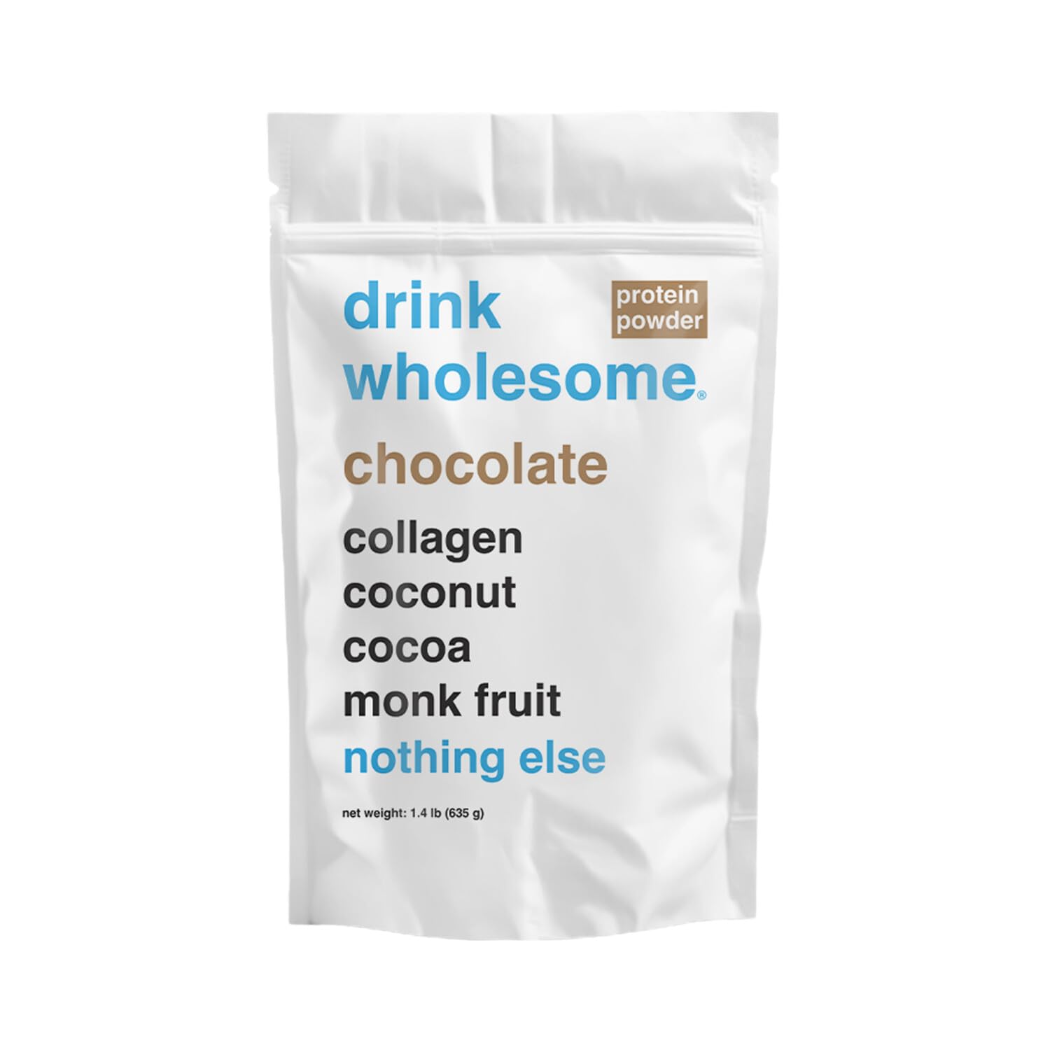 Chocolate Collagen Protein Powder for Sensitive Stomachs | Minimally-Processed, Whole-Food Protein | Additive-Free, Dairy-Free, Gluten-Free | Low FODMAP