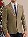 Men's Suit Blazer Casual Slim Fit Lined Jacket Lightweight Fashion 2 Button Blazer Sport Coats for Office Business Khaki