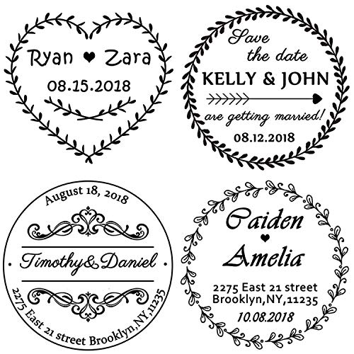 Custom Stamps Return Address Stamp-Personalized Wedding Stamp, Use In Return Address,Wedding Invitations, Save The Dates, Rsvp Cards #TOP7