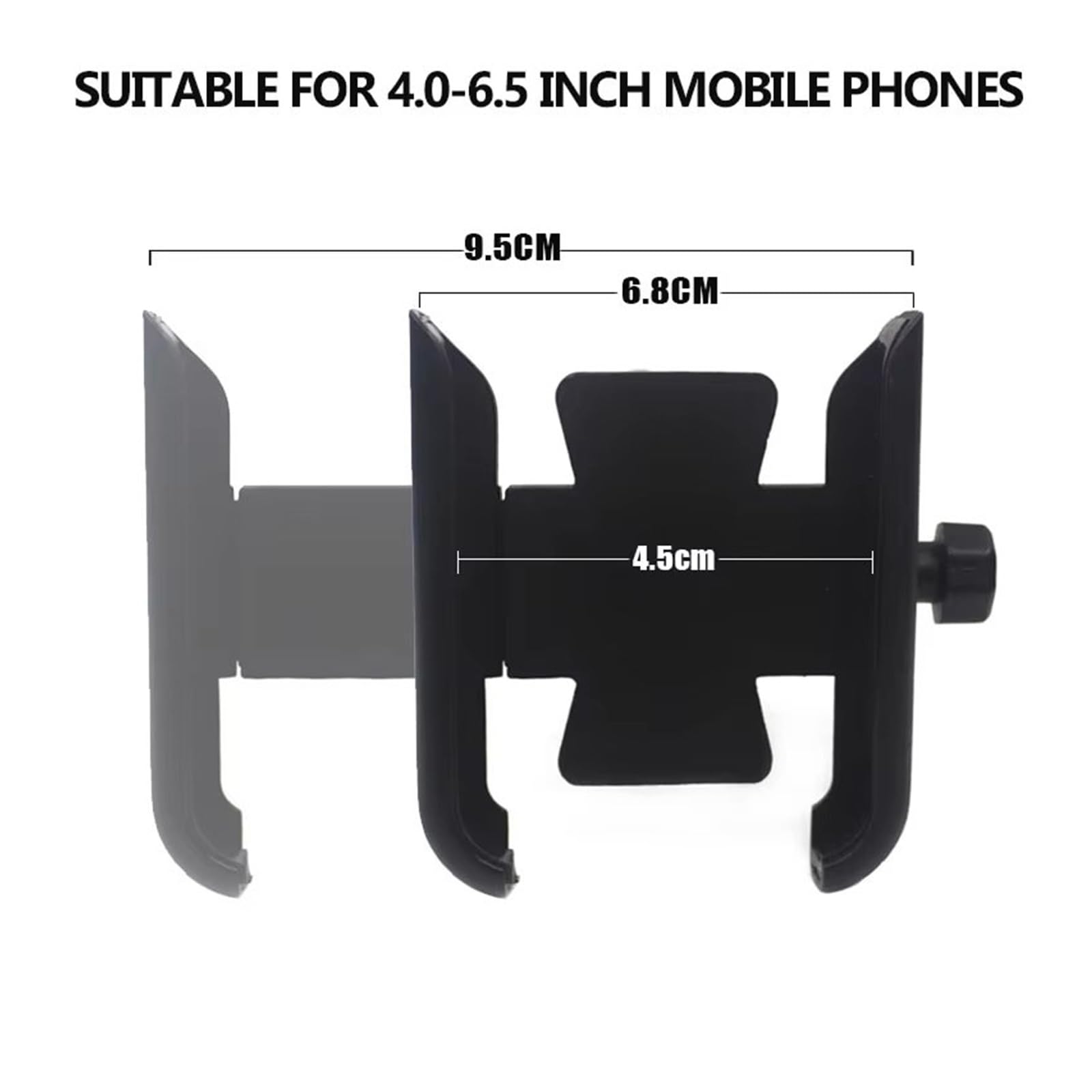 Staffa Navigatore Moto Per Burgman AN125 AN200 AN400 AN650 Moto Supporto Del Telefono Mobile Navigatore GPS Specchio Manubrio Staffa Supporto Telefono Moto(Handlebar Black)