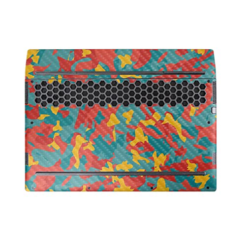 Image of MightySkins Carbon Fiber Skin Compatible with Alienware M17 R5 (2022) Full Wrap Kit - Wild Camouflage | Protective, Durable Textured Carbon Fiber Finish | Easy to Apply | Made in The USA