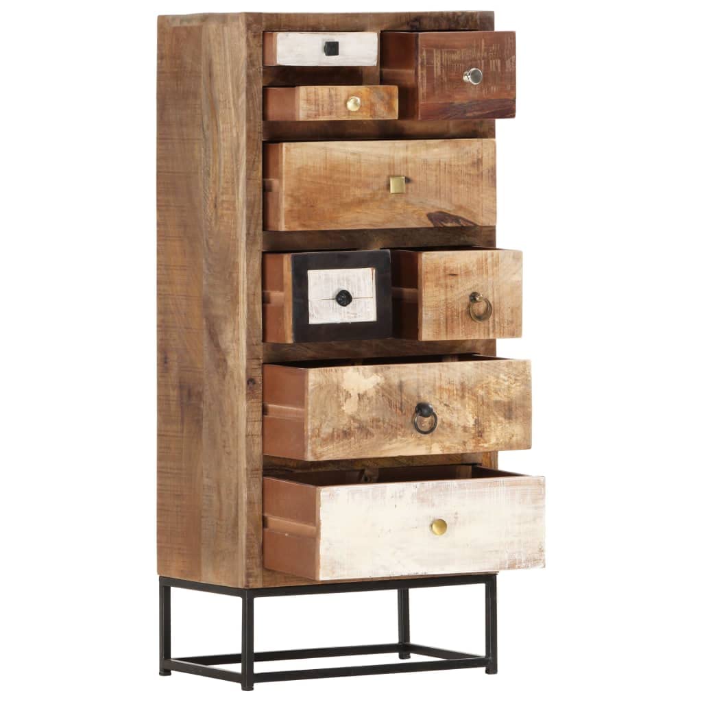 Commode 45 x 30 x 105 cm en bois massif récupération
