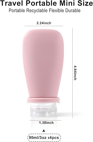 Miniatura 3 de Velony Vacay Botellas de viaje a prueba de fugas aprobadas por la TSA para artículos de aseo personal de tamaño de viaje recipientes de viaje para