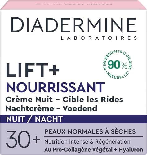Diadermine - Lift+ - Nourrissant - Crème de Nuit Anti-Rides Ultra...
