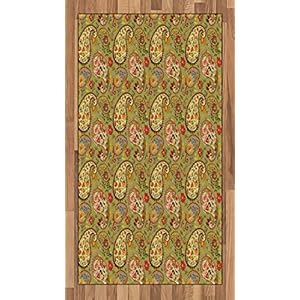 ABAKUHAUS Paisley Tapijt, Kleurrijke Perzische Style, vlak Geweven Vloerkleed voor Woonkamer, Slaapkamer, Eetkamer, 80 x…