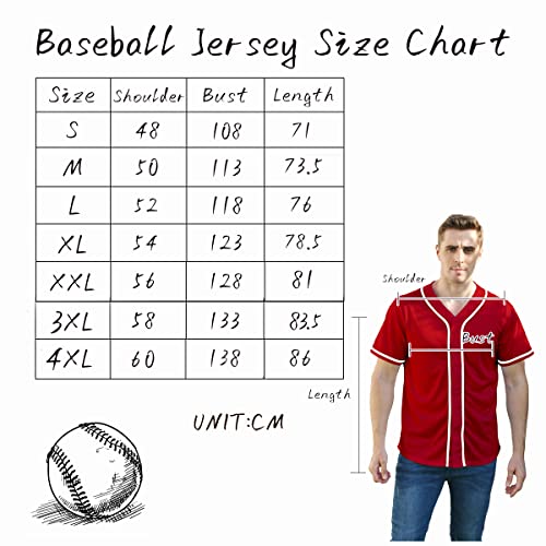 Camiseta de béisbol para hombre Mowbeat con botones, rayas, manga corta, uniforme deportivo miniatura 2