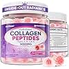Collagen Gummies for Women & Men 3000mg, Hydrolyzed Collagen Peptides with Antioxidant Blend & Digestive Enzymes, Multi Collagen (Type I,II,III,V,X) for Anti-Aging, Hair, Skin, Nails, Sugar Free,60Cts